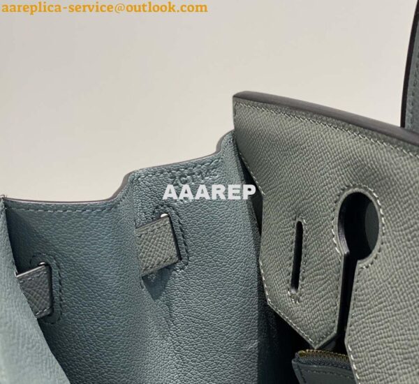 Replica Hermes Birkin Designer Tote Bag Epsom Leather 28370 Almond Green 9