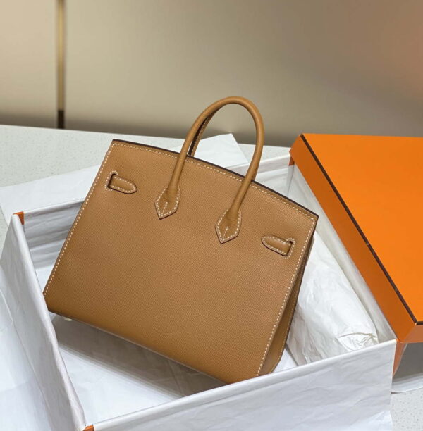 Replica Hermes Birkin Designer Tote Bag Epsom Leather 28371 Golden brown 3