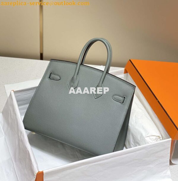 Replica Hermes Birkin Designer Tote Bag Epsom Leather 28370 Almond Green 13