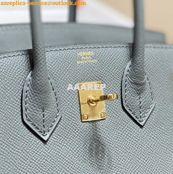 Replica Hermes Birkin Designer Tote Bag Epsom Leather 28370 Almond Green 16
