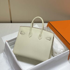 Replica Hermes Birkin Designer Tote Bag Epsom Leather 28388 Milkshake white