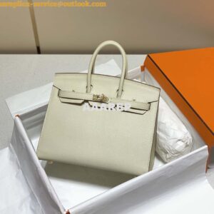 Replica Hermes Birkin Designer Tote Bag Epsom Leather 28388 Milkshake white 2