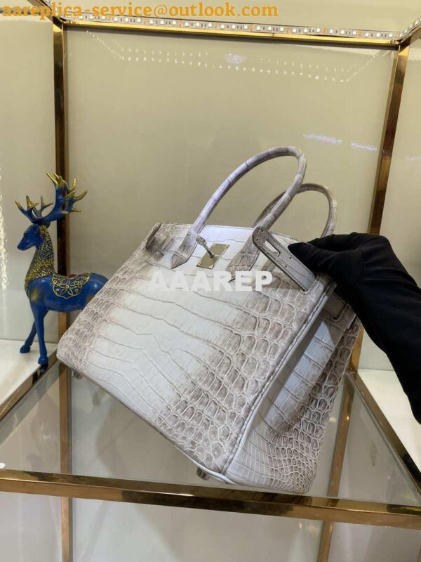 Replica Hermes Birkin Designer Tote Bag Himalaya Crocodile Leather H99820 6