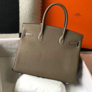 Replica Hermes Birkin Designer Tote Bag Togo Leather 28333 Elephant Grey