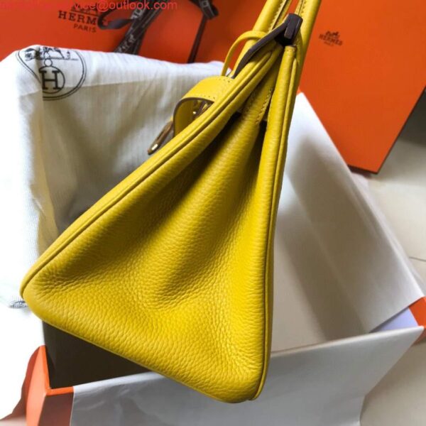 Replica Hermes Birkin Designer Tote Bag Togo Leather 28338 Yellow 6