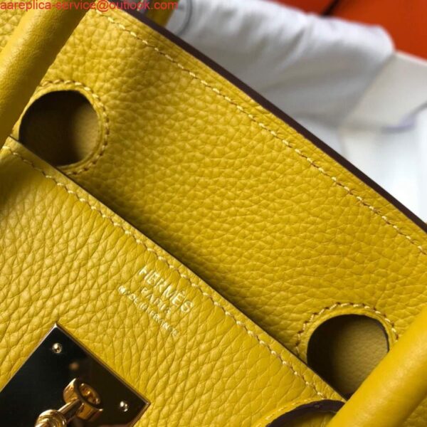 Replica Hermes Birkin Designer Tote Bag Togo Leather 28338 Yellow 8