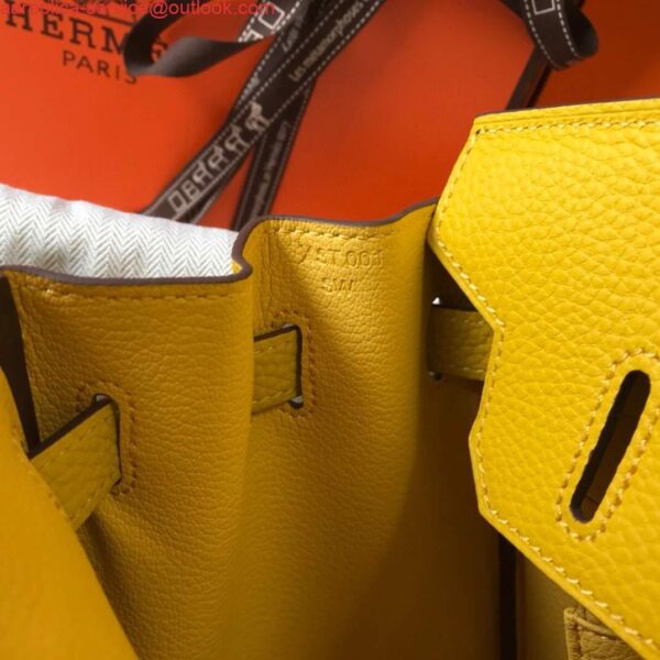 Replica Hermes Birkin Designer Tote Bag Togo Leather 28338 Yellow 9