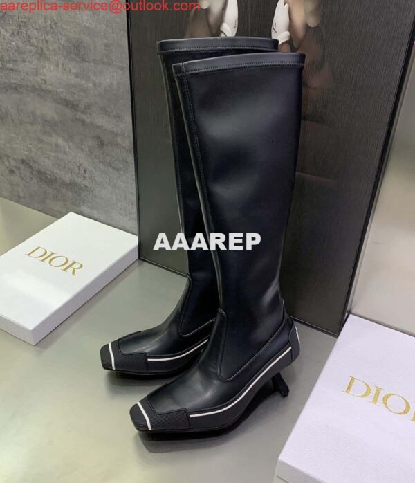 Replica Dior Women's Shoes KCI799NSR_S20X D-Motion Heeled Boot 191444 4