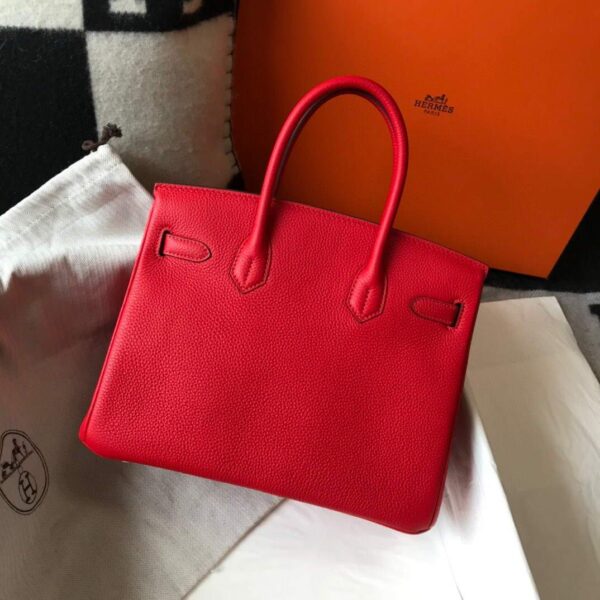 Replica Hermes Birkin Designer Tote Bag Togo Leather 28344 Red 3