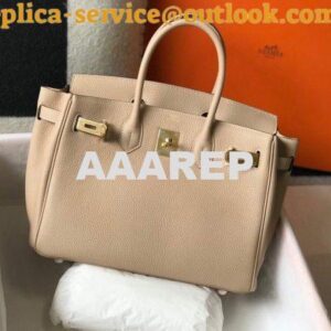 Replica Hermes Birkin Designer Tote Bag Togo Leather 28347 Apricot 2