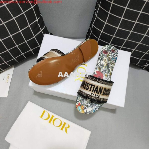 Replica Dior Women's Slippers Designer Dior Sandals Flats Shoes D81200 9