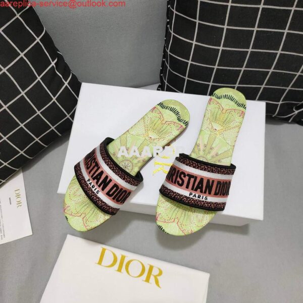 Replica Dior Women's Slippers Designer Dior Sandals Flats Shoes D81203 3