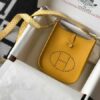 Replica Hermes Evelyne Bag Designer Hermes Mini Crossbody Bag 20393 Gold Buckle Light Green 2