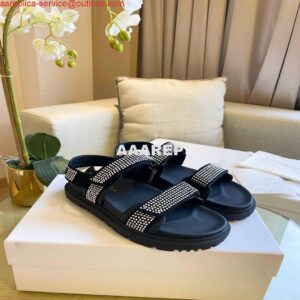 Replica Dior Women's Slippers Designer Dior Sandals Flats Shoes D81190 2