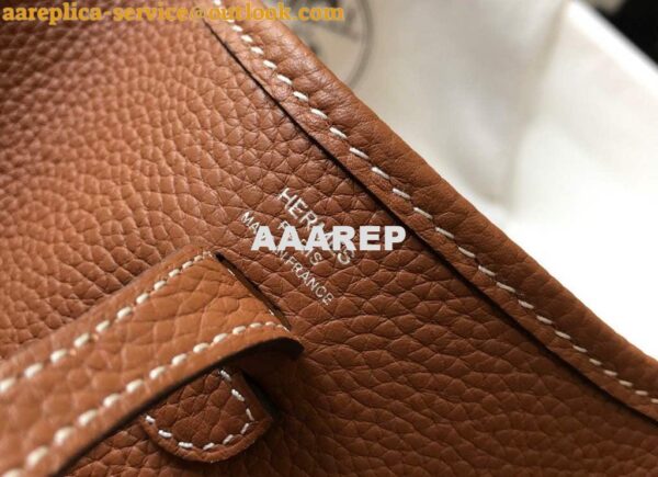 Replica Hermes Evelyne Bag Designer Hermes Mini Crossbody Real Bag 20422 Brown 6