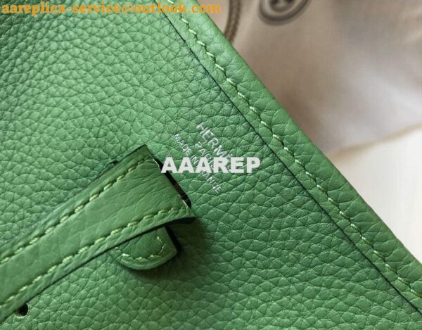 Replica Hermes Evelyne Bag Designer Hermes Mini Crossbody Real Bag 20424 Green 6