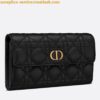 Replica Dior Dior Wallet Mini Lady Blue S0178 Dior Oblique Jacquard Black 2