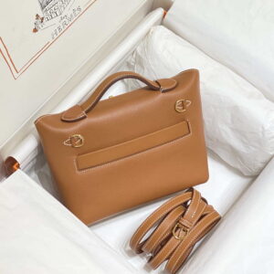 Replica Hermes Mini 2424 Leather 21cm H230262 Brown