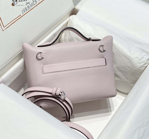 Replica Hermes Mini 2424 Leather 21cm H230263 fantasy Purple 3