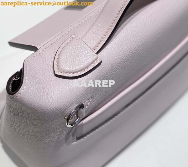 Replica Hermes Mini 2424 Leather 21cm H230263 fantasy Purple 8