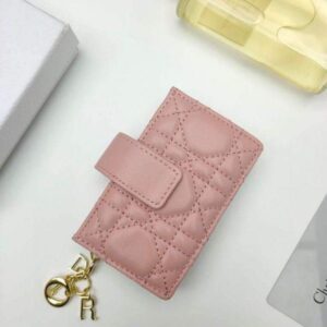 Replica Dior S0074 Wallet Lady dior 5-Gusset card holder Pink