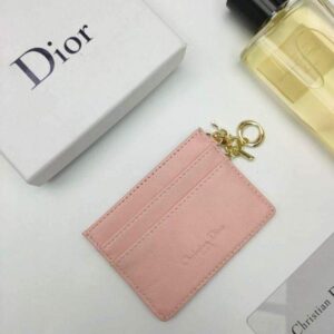 Replica Dior S0126 Dioramour Lady Dior card holder Patent Cannage Calfskin Pink 2