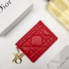 Replica Dior S2098 Wallet 30 Montaigne card holder M928 Apricot Grained Calfskin 2