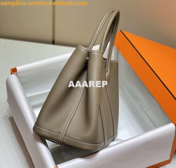 Replica Hermes Gray Togo Medium Garden Party 36cm Bag H239057 3