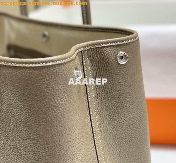 Replica Hermes Gray Togo Medium Garden Party 36cm Bag H239057 5