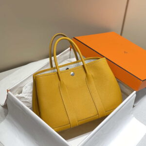 Replica Hermes Yellow Clemence Garden Party 30cm Bag H239041