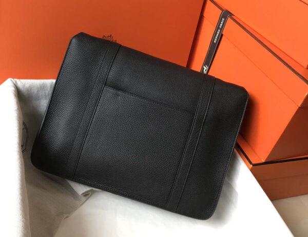 Replica Hermes H074774CK37 Steve light messenger bag 34cm Black 3