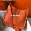 Replica Hermes H083435 Evelyne III 29 Shoulder Bag Silver Hardware Orange