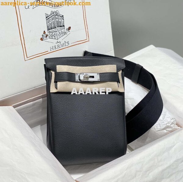 Replica Hermes H083591CK89 Hac a Dos GM backpack Black 5