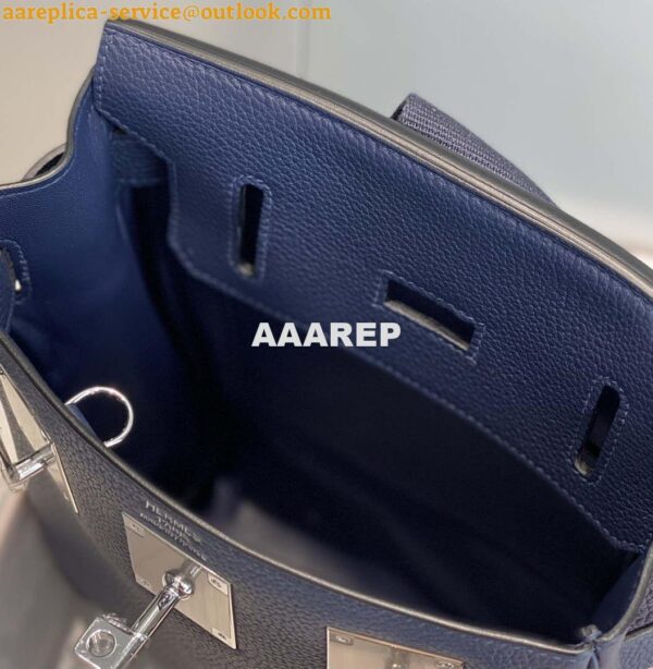 Replica Hermes H083591CK89 Hac a Dos GM backpack Navy blue 11