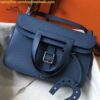 Replica Hermes Halzan 31cm Bag In Black Clemence Leather