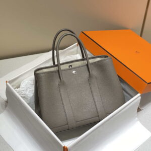 Replica Hermes Light Dark Clemence Garden Party 30cm Bag H239046