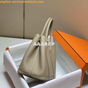 Replica Hermes Light Gray Togo Medium Garden Party 36cm Bag H239056 2