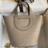 Replica Hermes In The Loop 18 Handmade Bag in Gris Meyer Clemence Leather 2