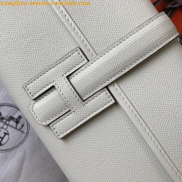 Replica Hermes Jige Elan 29 Clutch Bag In Beton Epsom Leather 4