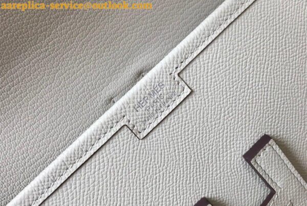 Replica Hermes Jige Elan 29 Clutch Bag In Beton Epsom Leather 6