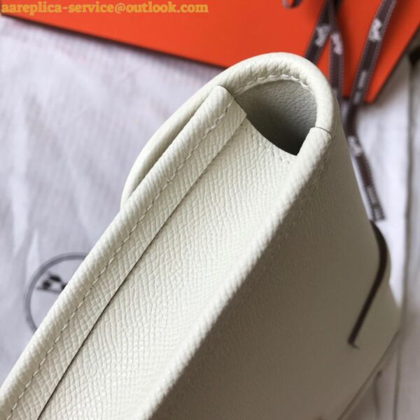 Replica Hermes Jige Elan 29 Clutch Bag In Beton Epsom Leather 8