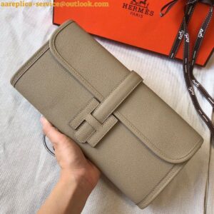 Replica Hermes Jige Elan 29 Clutch Bag In Tourterelle Epsom Leather 2