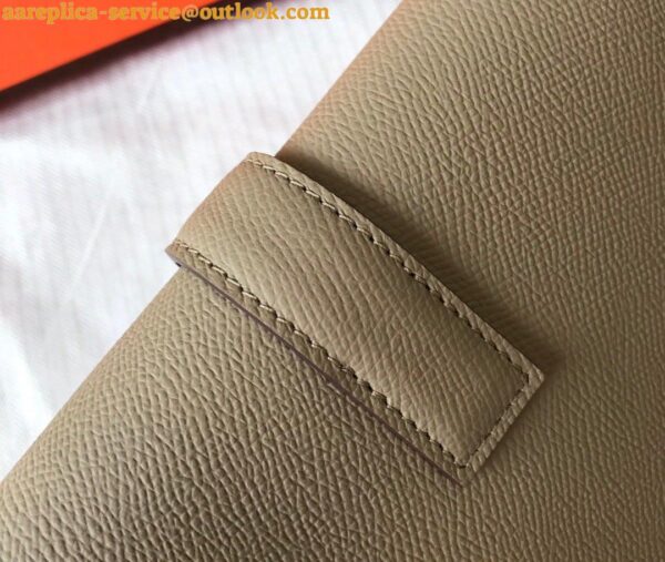 Replica Hermes Jige Elan 29 Clutch Bag In Tourterelle Epsom Leather 7