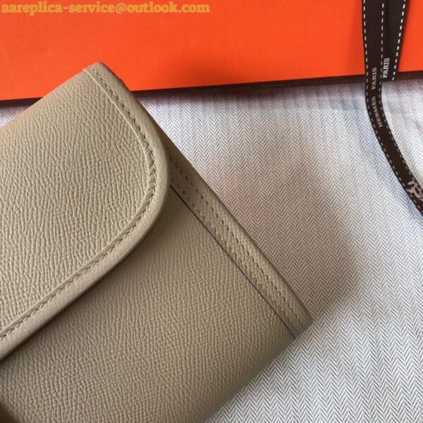 Replica Hermes Jige Elan 29 Clutch Bag In Tourterelle Epsom Leather 9