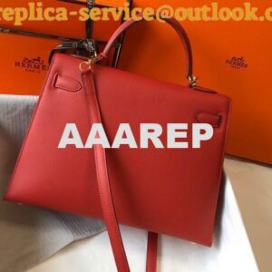 Replica Hermes Sellier Kelly 28cm of Epsom Leather Bag 20332 Red