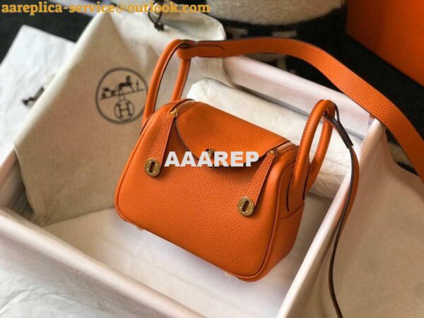 Replica Hermes H079086CK18 Lindy Mini Bag 19cm Semi-manual H231908 5