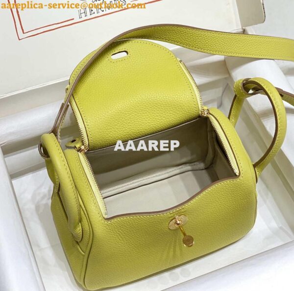 Replica Hermes H079086CK18 Lindy Mini Bag 19cm Semi-manual H231900 9