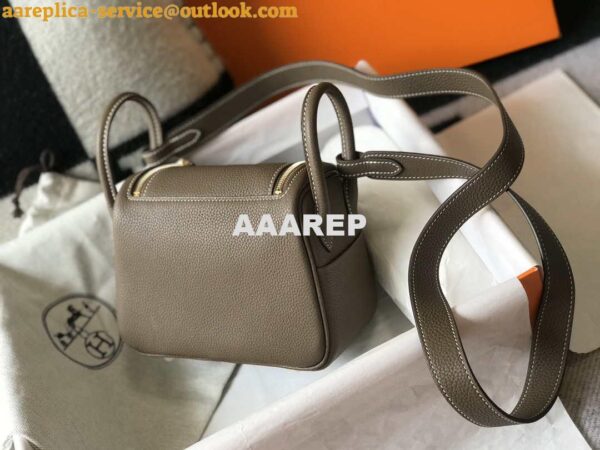 Replica Hermes H079086CK18 Lindy Mini Bag 19cm Semi-manual H231911 4