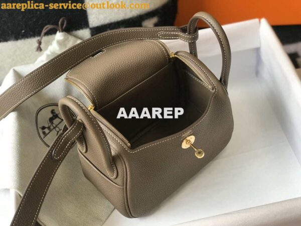 Replica Hermes H079086CK18 Lindy Mini Bag 19cm Semi-manual H231911 10