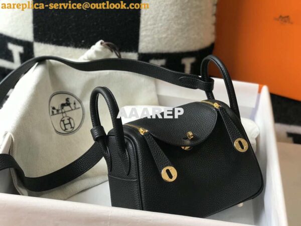 Replica Hermes H079086CK18 Lindy Mini Bag 19cm Semi-manual H231912 4